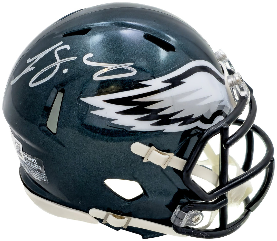 LeSean McCoy Signed Philadelphia Eagles Green Speed Mini Helmet Beckett Wit
