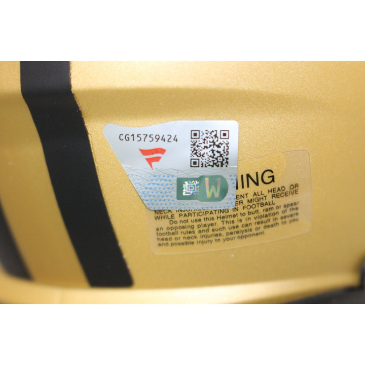 Christian McCaffrey Signed San Francisco 49ers Rave Mini Helmet Fanatics 55627