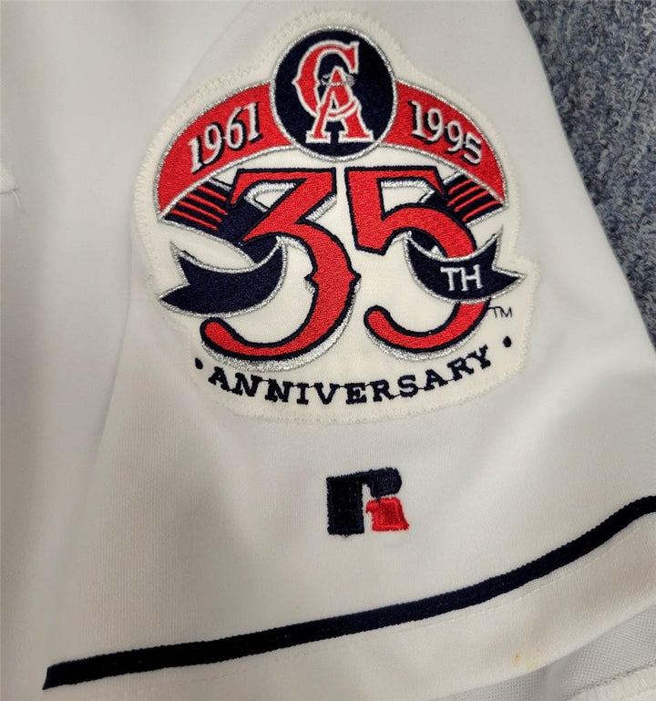 Jim Abbott signed vintage California Angels Jersey autograph ~ Beckett BAS