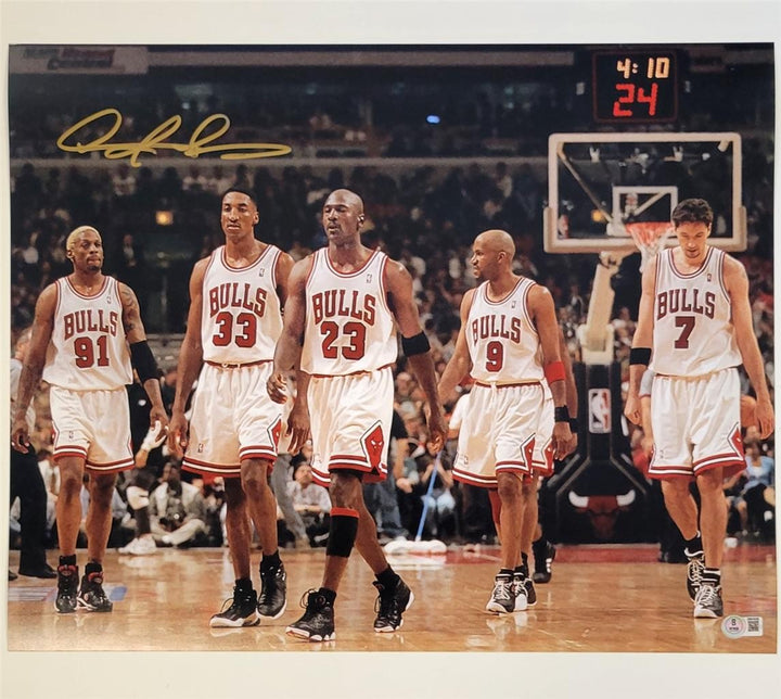 Dennis Rodman signed 97-98 Bulls Last Dance 16x20 photo autograph ~ Beckett BAS