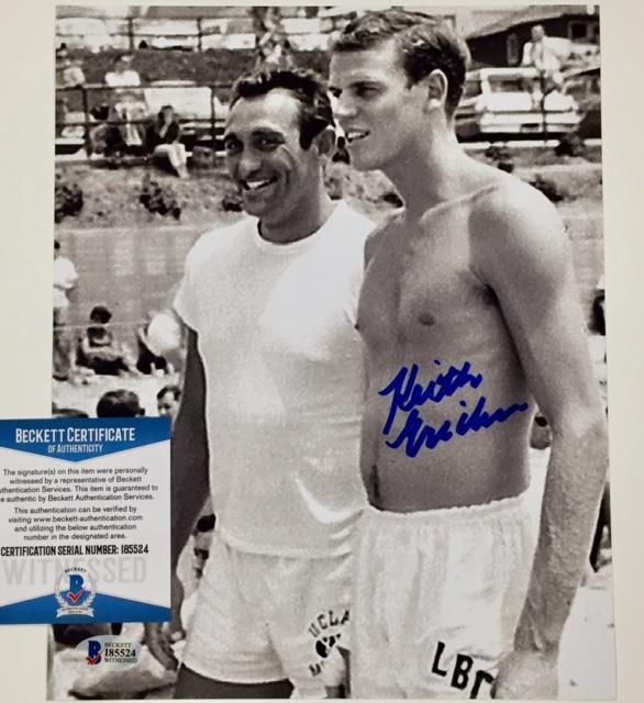 KEITH ERICKSON Signed 8x10 Photo w/ BAS Beckett Witness COA ~ Lakers UCLA Bruins