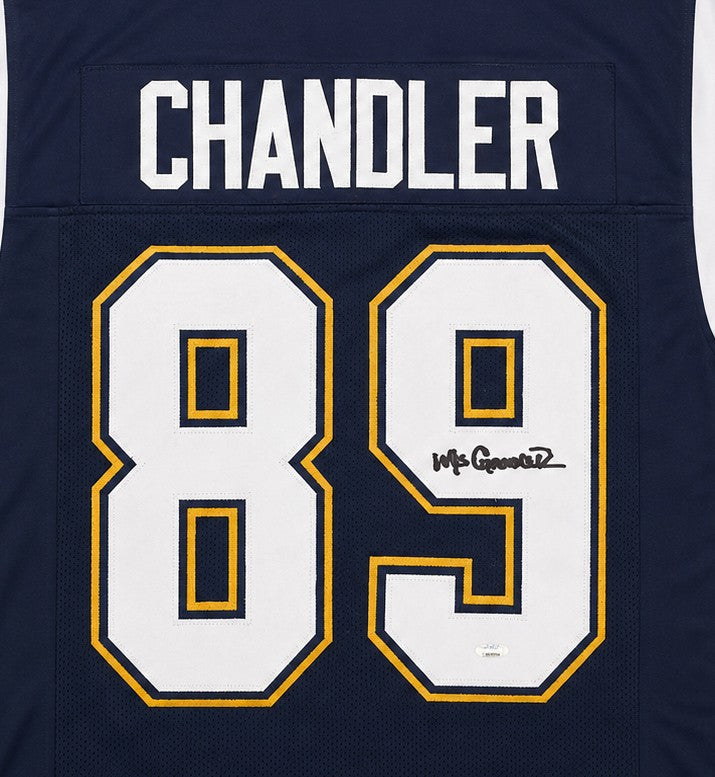 San Diego Chargers Wes Chandler Signed Blue Jersey JSA