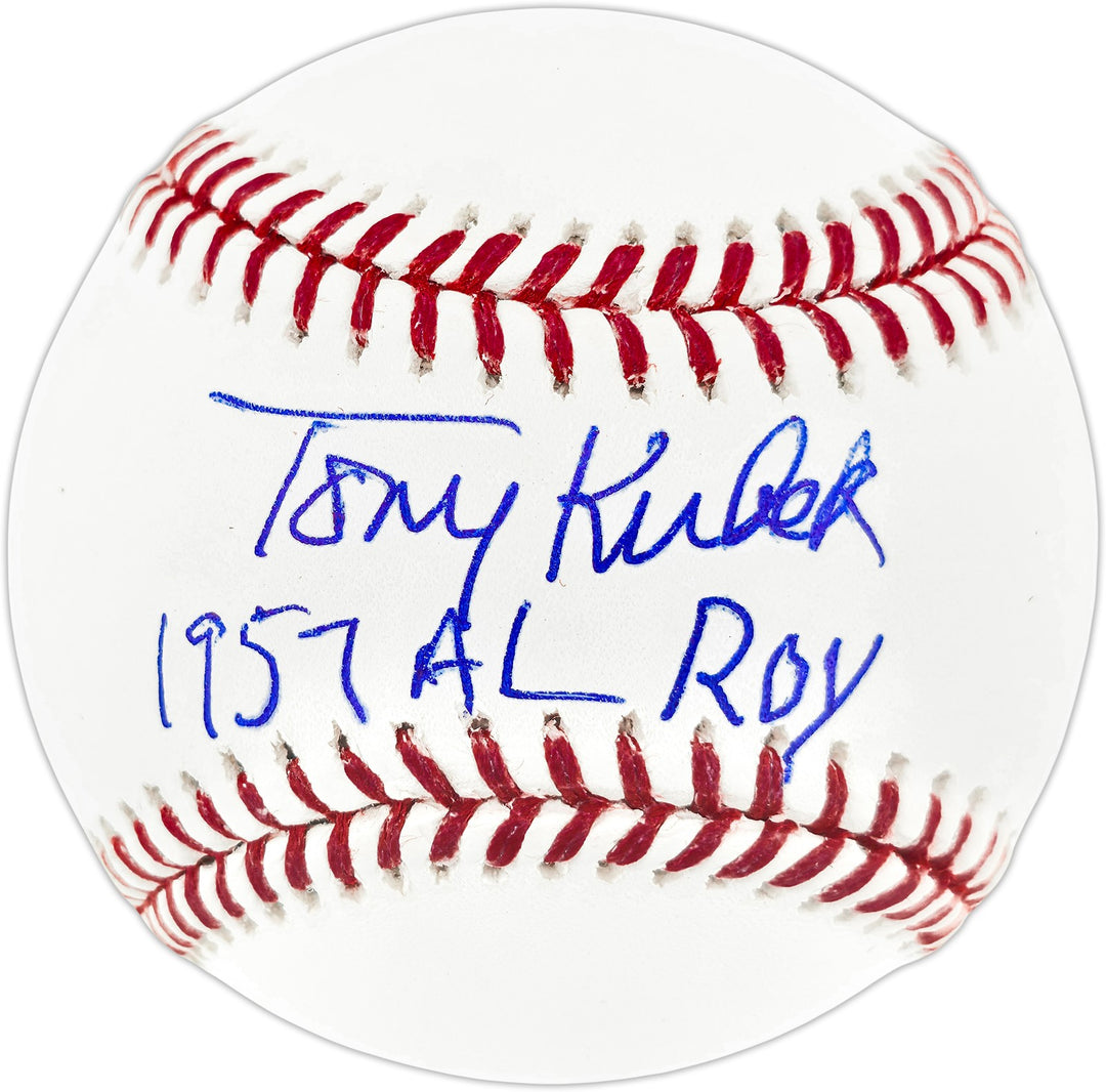 Tony Kubek Signed Official MLB Baseball New York Yankees "1957 AL ROY" JSA