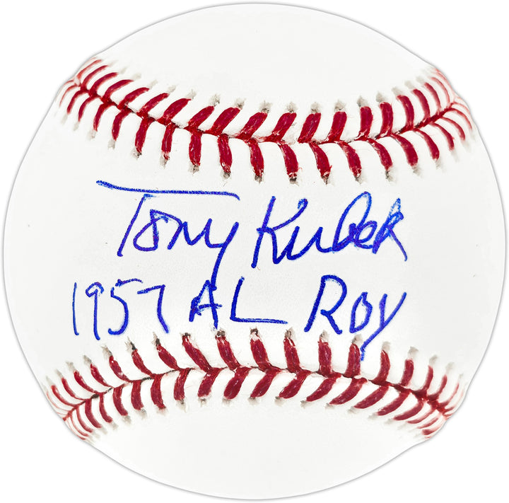 Tony Kubek Signed Official MLB Baseball New York Yankees "1957 AL ROY" JSA