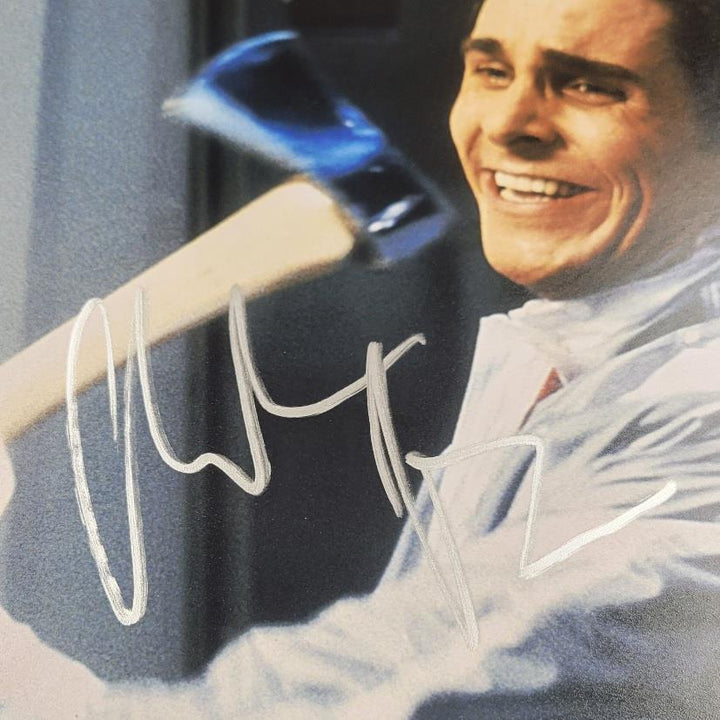 Christian Bale signed American Psycho 11x14 photo #1 autograph Beckett BAS Holo