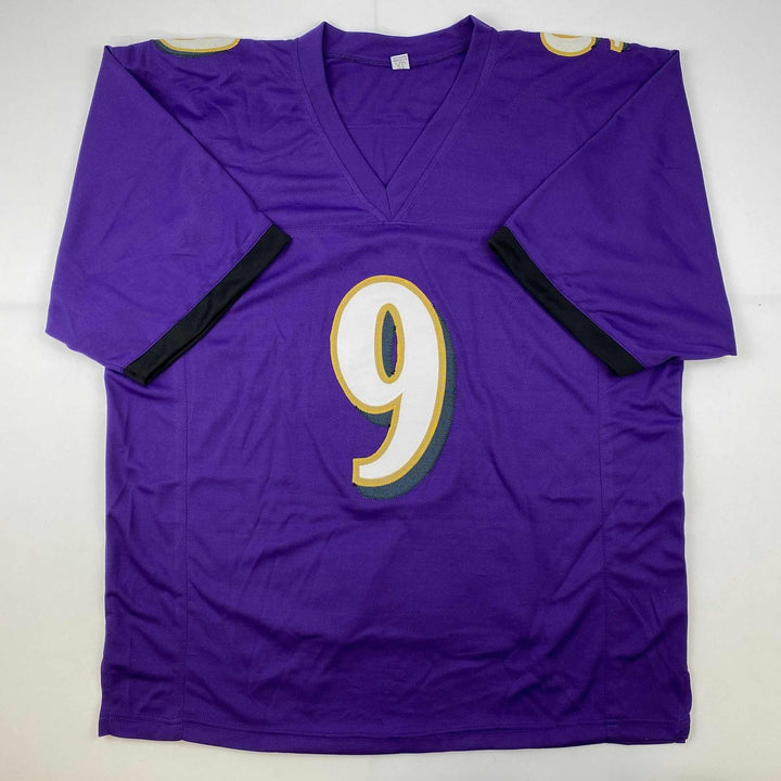 Signed Justin Tucker 66 Yard GW FG Stat Baltimore Jersey JSA COA