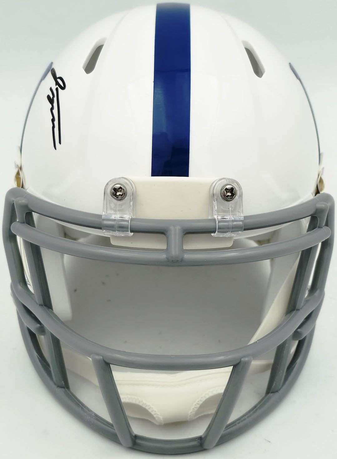 Jonathan Taylor Signed Indianapolis Colts White Speed Mini Helmet Beckett Wit