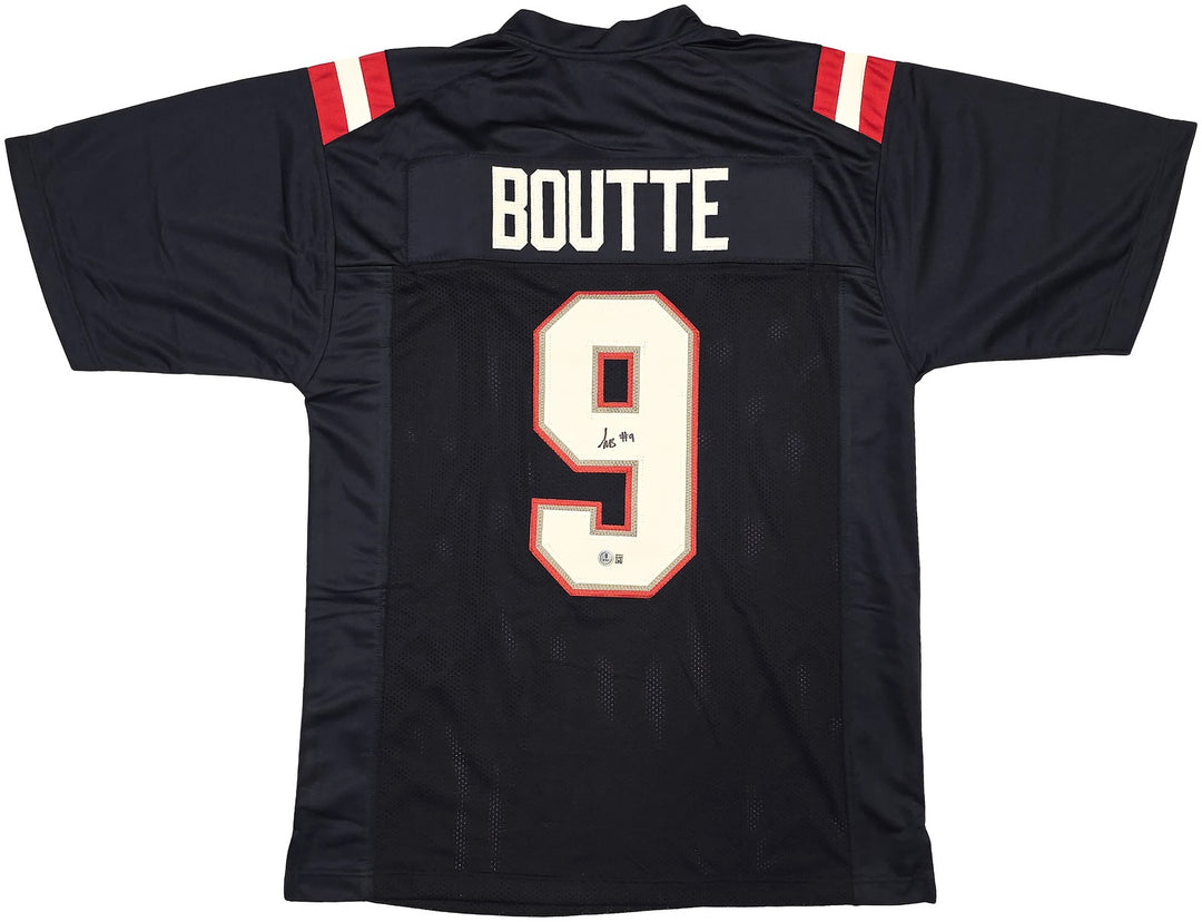 New England Patriots Kayshon Boutte Signed Blue Jersey Beckett Witness