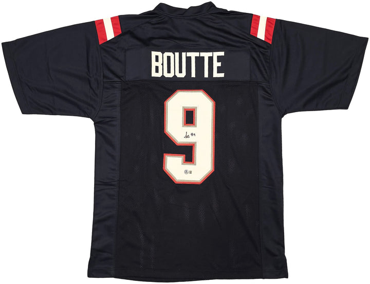 New England Patriots Kayshon Boutte Signed Blue Jersey Beckett Witness