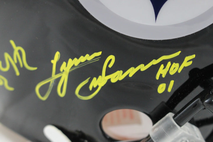 Pittsburgh Steelers Autographed HOF Pro Helmet Franco Bradshaw +12 Beckett 54612