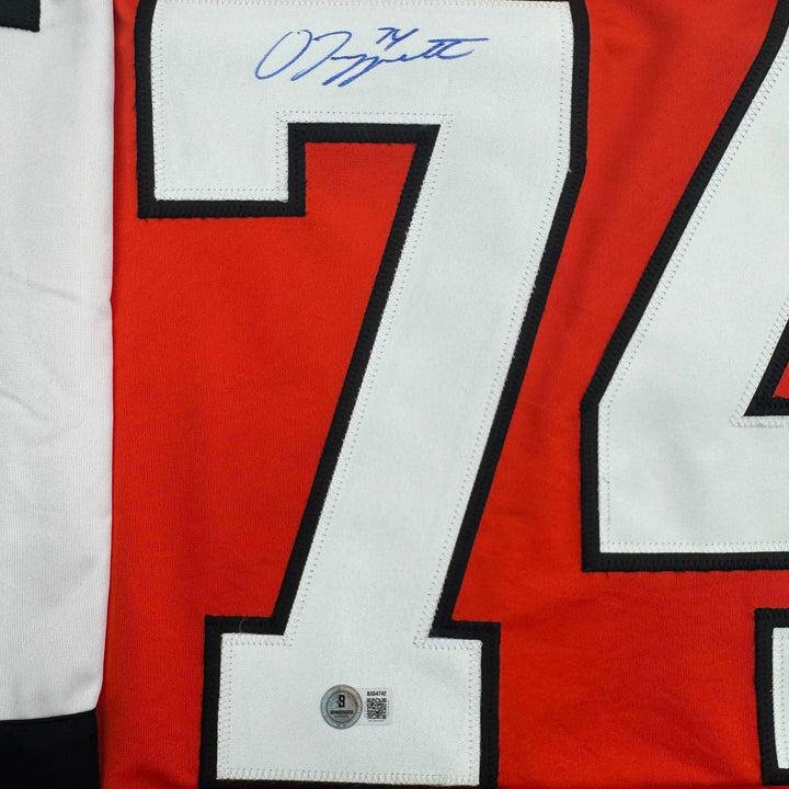 Autographed/Signed Owen Tippett Philadelphia Orange Jersey Beckett BAS COA