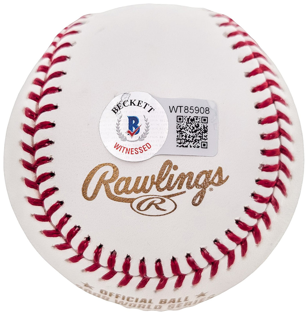 Ryan Howard Autographed Signed WS 2008 Baseball Philadelphia Phillies Beckett