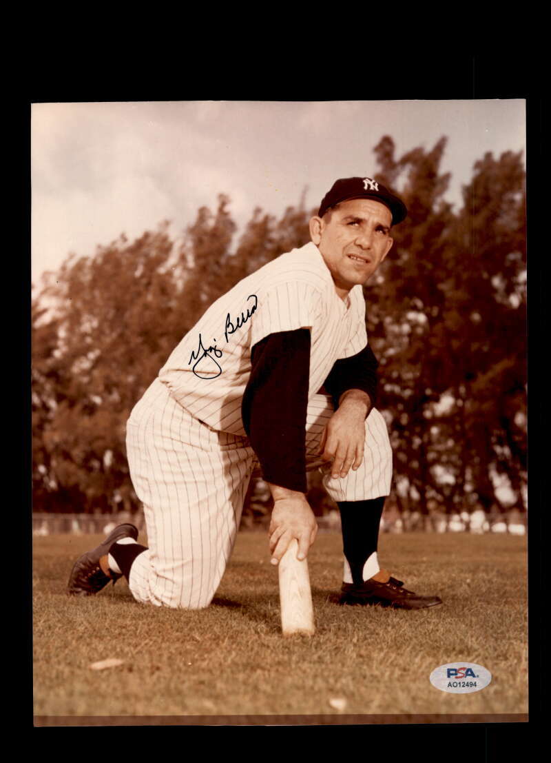 Yogi Berra PSA DNA Autograph 8x10 Photo Signed Yankees