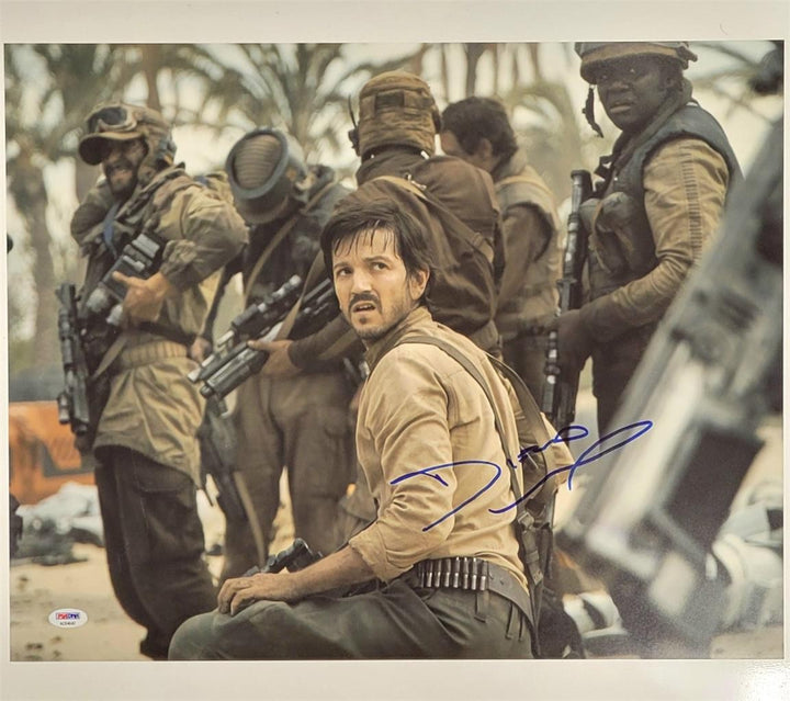 Diego Luna signed Andor 16x20 photo Star Wars autograph ~ PSA Sticker Holo