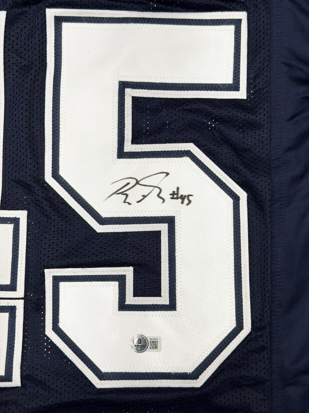 Rod Smith Signed Dallas Cowboys Blue Jersey Beckett BAS QR