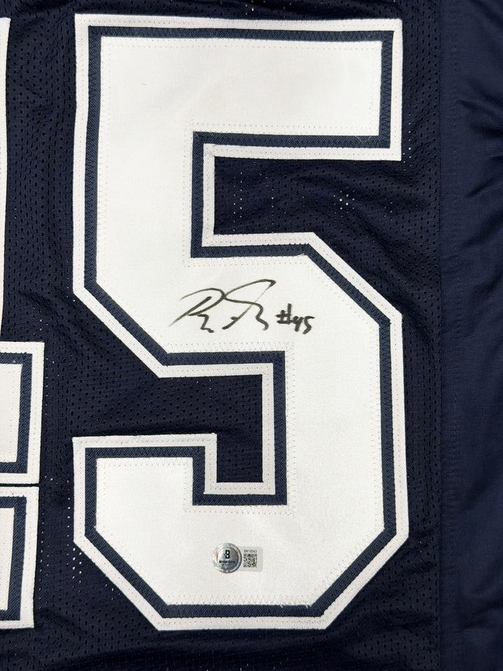 Rod Smith Signed Dallas Cowboys Blue Jersey Beckett BAS QR