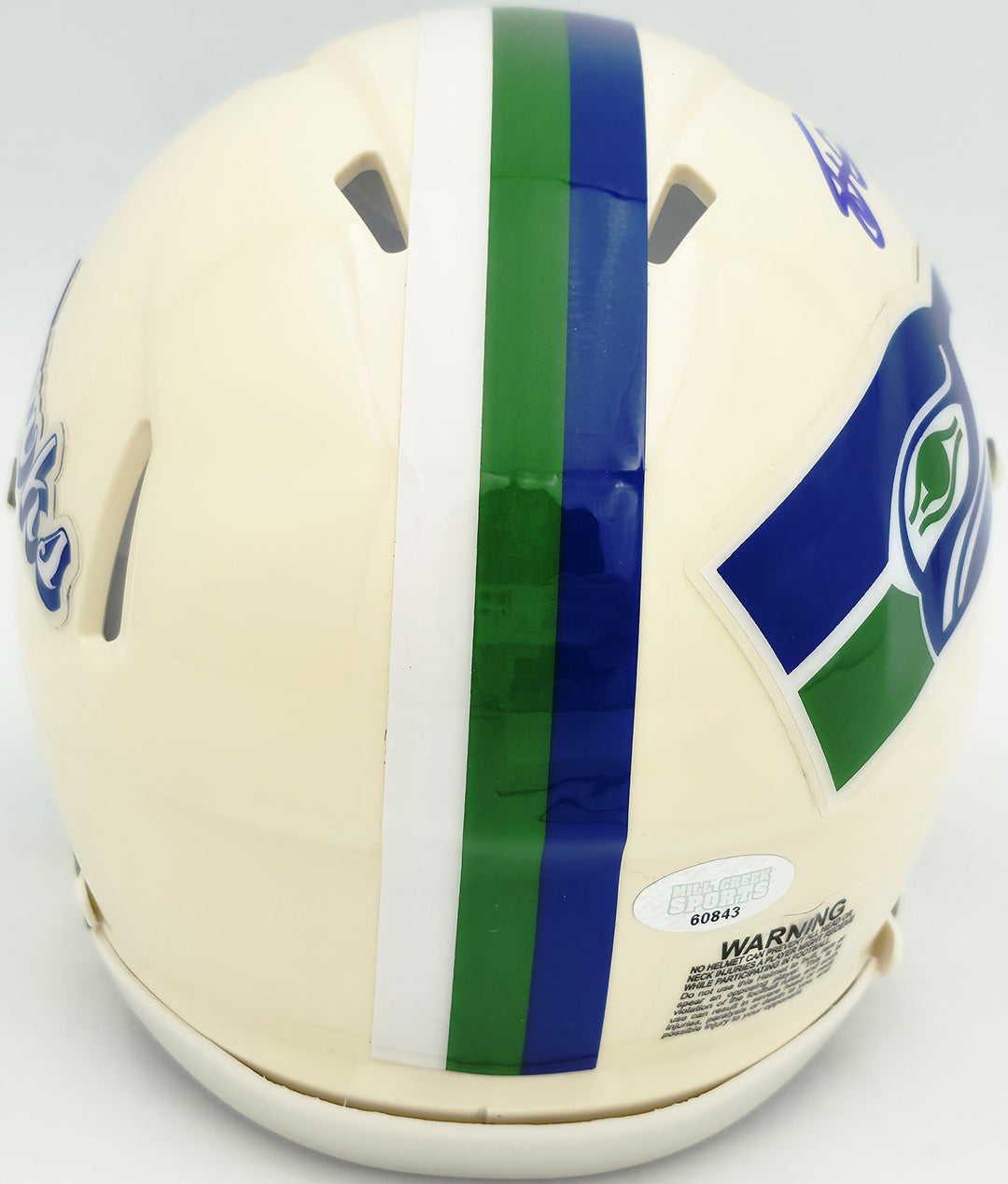 Tory Horton Signed Seattle Seahawks Cream Retro Speed Mini Helmet MCS Holo