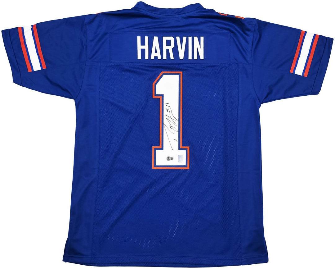 Florida Gators Percy Harvin Autographed Signed Blue Jersey "#11" Beckett