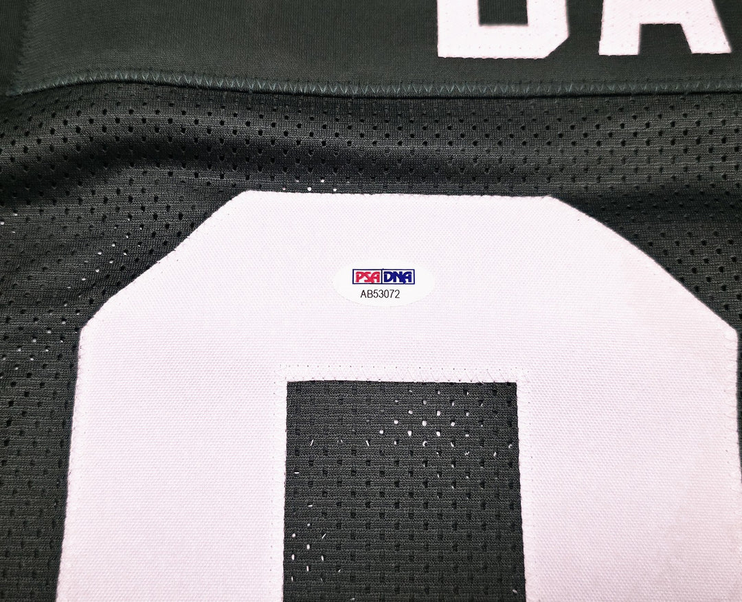 Green Bay Packers Willie Davis Auto Green Jersey HOF 81, SB I & II Champs PSA