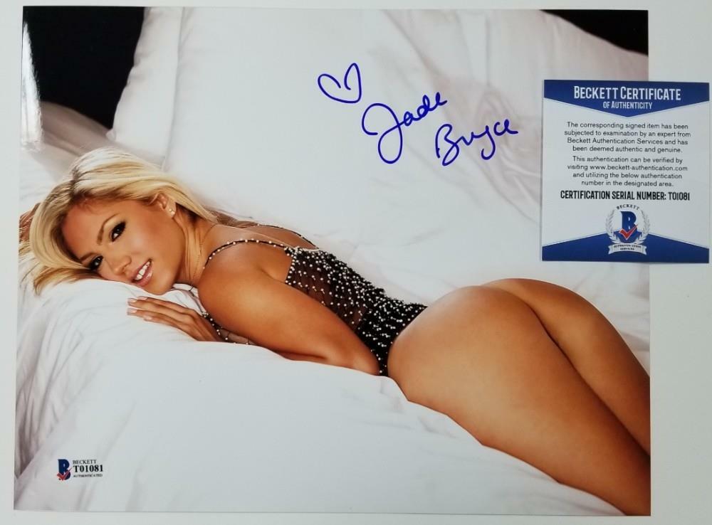 Jade Bryce signed 8x10 Photo #1 Actress Model autograph ~ Beckett BAS COA