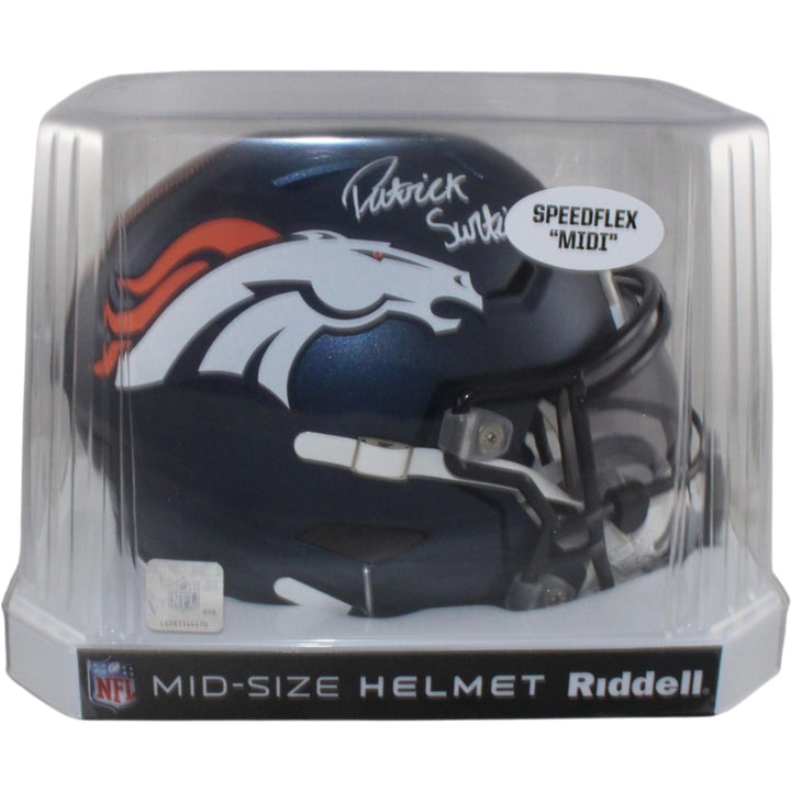 Patrick Surtain Autographed Denver Broncos Mid-Size Midi Helmet Beckett 56414