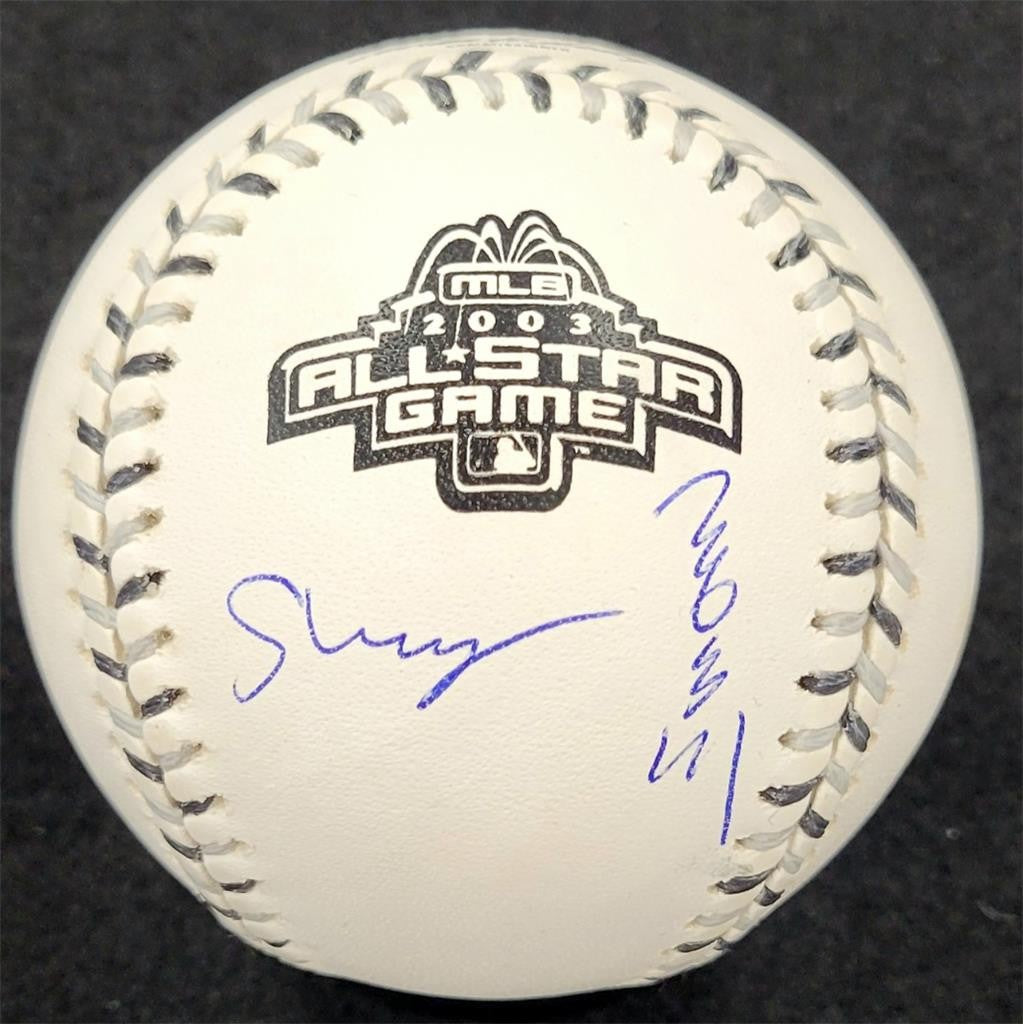 Shigetoshi Hasegawa signed 2003 ASG All Star Baseball Kanji auto ~ BAS Beckett