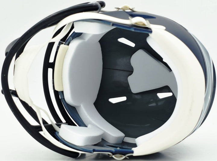 Abraham Abe Lucas Signed Seattle Seahawks Blue Speed Mini Helmet MCS Holo