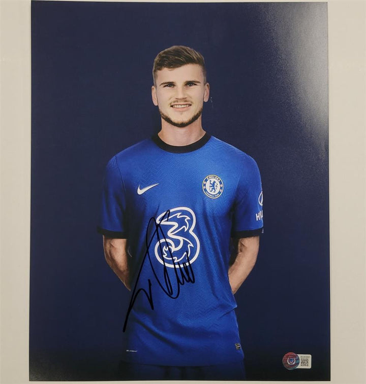 Timo Werner signed Chelsea 11x14 photo #6 Germany autograph (B) Beckett BAS Holo