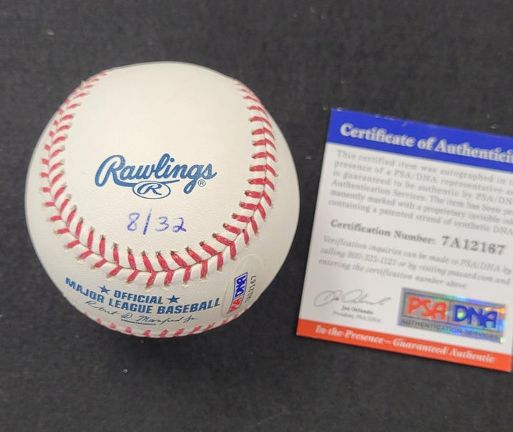 Steve Carlton signed inscribed MLB Baseball autograph HOF Phillies PSA/DNA /32