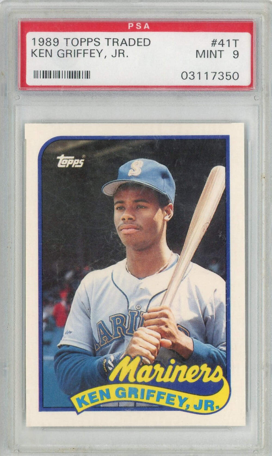 Graded 1989 Topps Traded Ken Griffey, Jr. #41T Rookie RC Baseball Card PSA 9