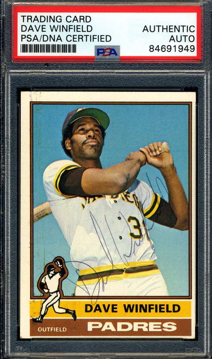 Dave Winfield PSA DNA Vintage Signed 1976 Topps Autograph