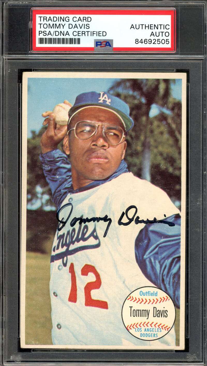 Tommy Davis PSA DNA Signed 1964 Topps Giants Autograph