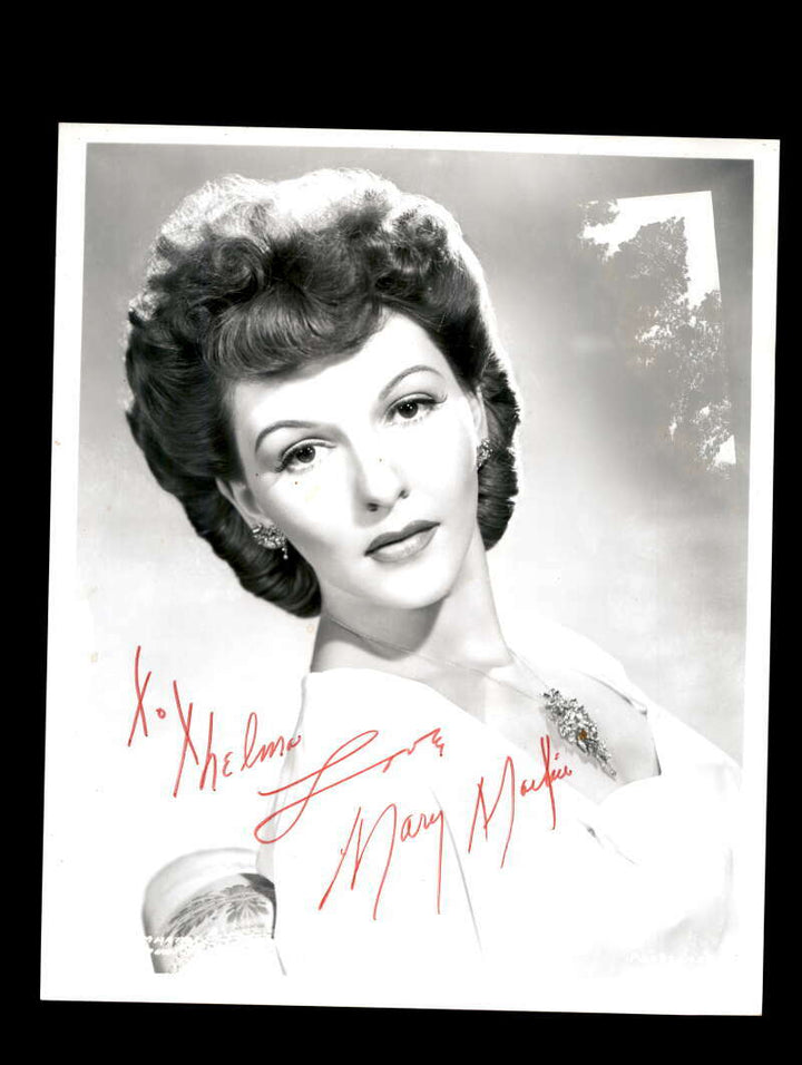 Mary Martin JSA Coa Signed 8x10 Photo Autograph