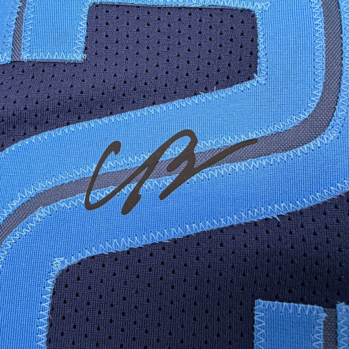 Facsimile Autographed Cameron Boozer Memphis Blue Reprint Auto Jersey XL