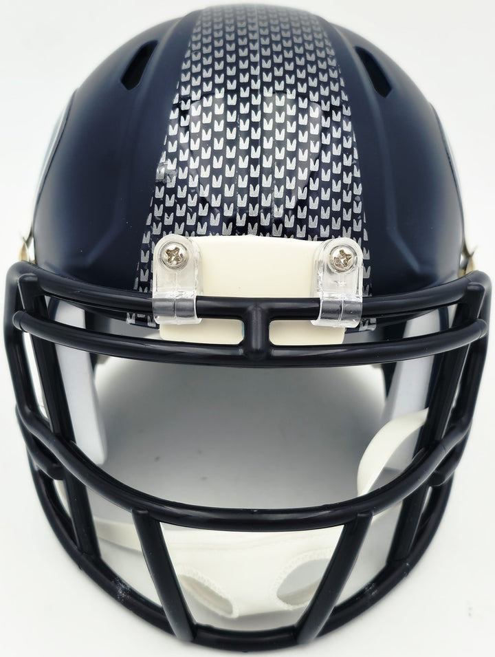 Ty Okada Signed Seahawks Blue Speed Mini Helmet MCS Holo