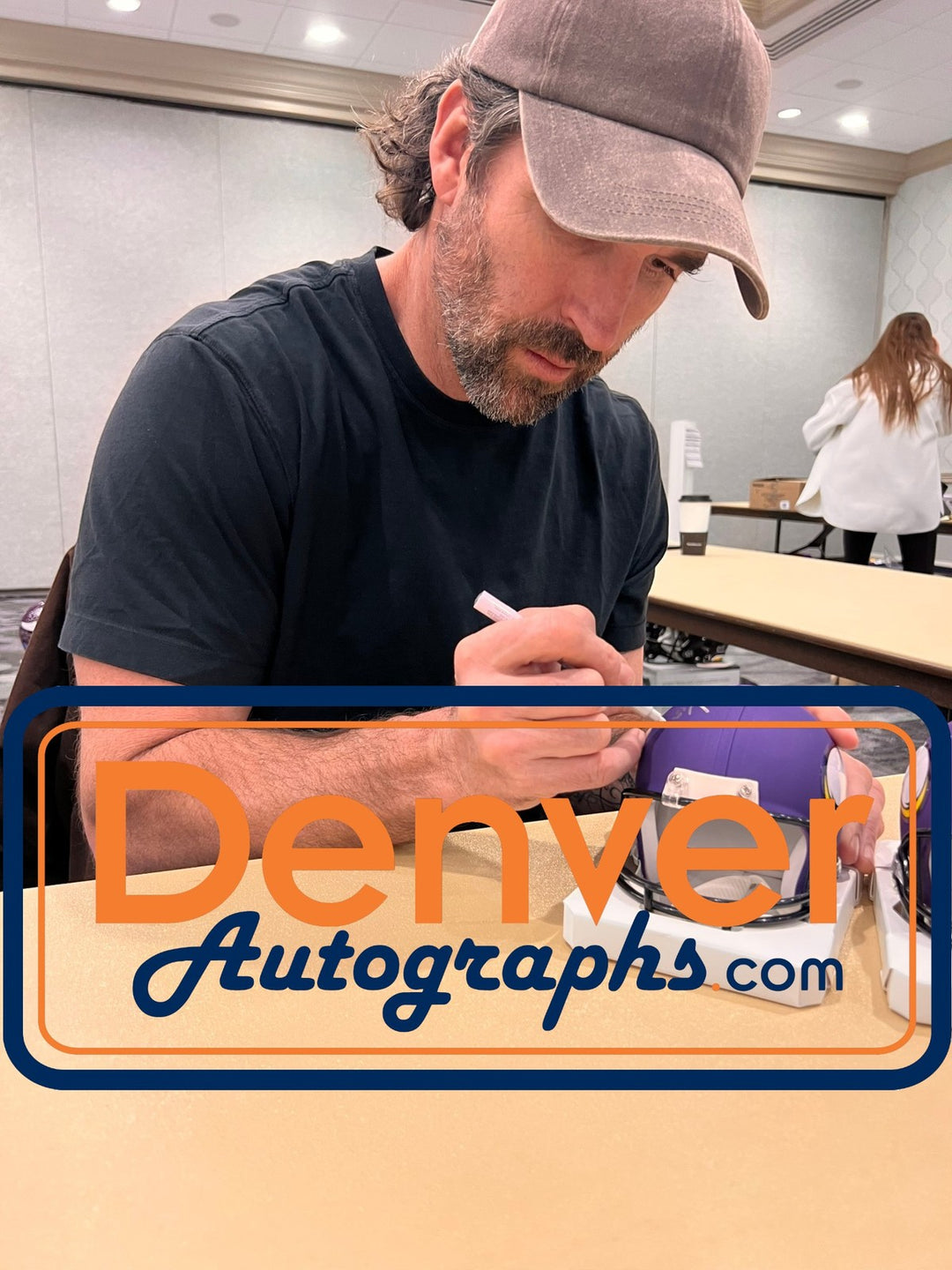Jared Allen Autographed Minnesota Vikings VSR4 Mini Helmet HOF Beckett W 55178