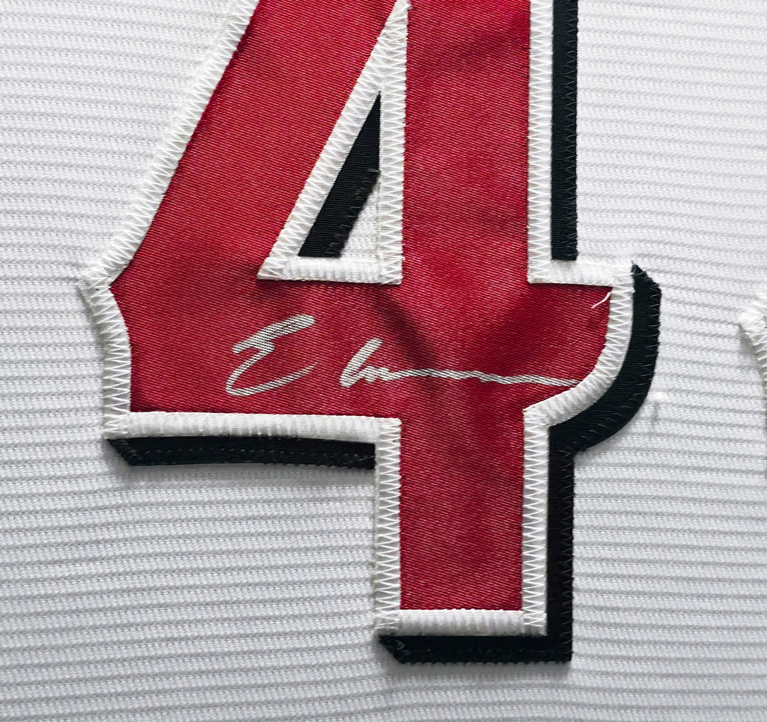Elly De La Cruz Signed Framed Reds White Nike Jersey Beckett BAS