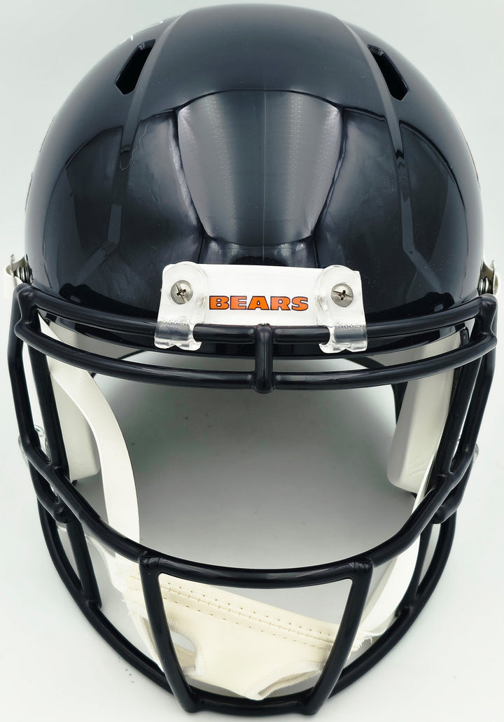 Jay Cutler Signed Bears Blue Full Size Speed Replica Helmet Beckett Witness