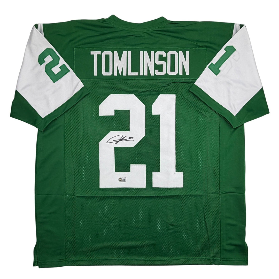 Autographed/Signed LaDainian Tomlinson New York Green Jersey Beckett COA