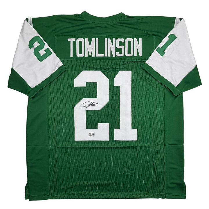 Autographed/Signed LaDainian Tomlinson New York Green Jersey Beckett COA