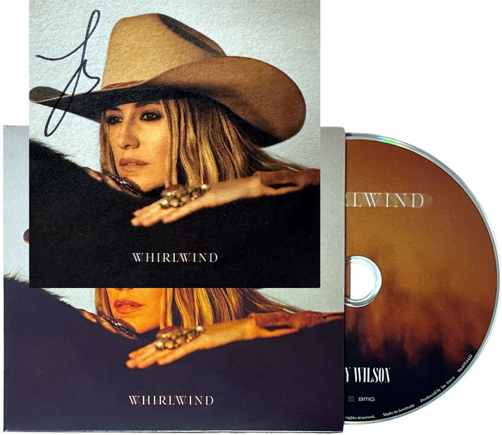 Lainey Wilson signed 2024 Whirlwind 4.75"x4.75" Art Card, CD/Booklet/Cover- COA