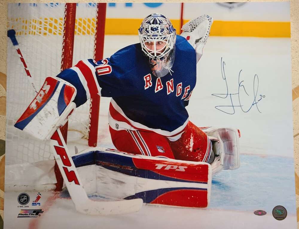Henrik Lundqvist Steiner Coa Autograph 16x20 Signed Photo Rangers