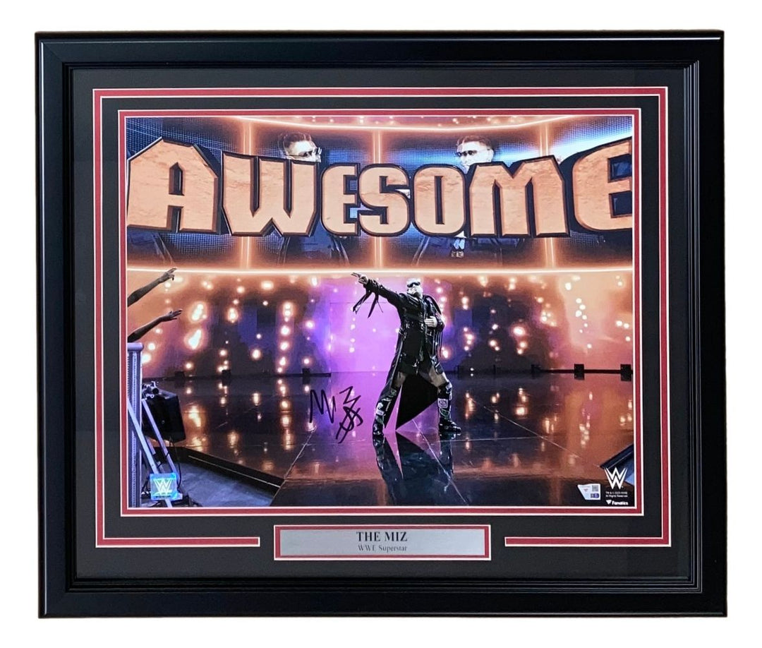 The Miz Signed Framed 16x20 WWE Photo Fanatics