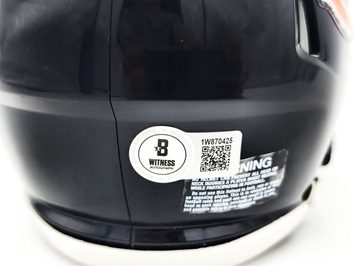 Richard Dent Signed Chicago Bears Blue Speed Mini Helmet "MVP XX" Beckett Wit