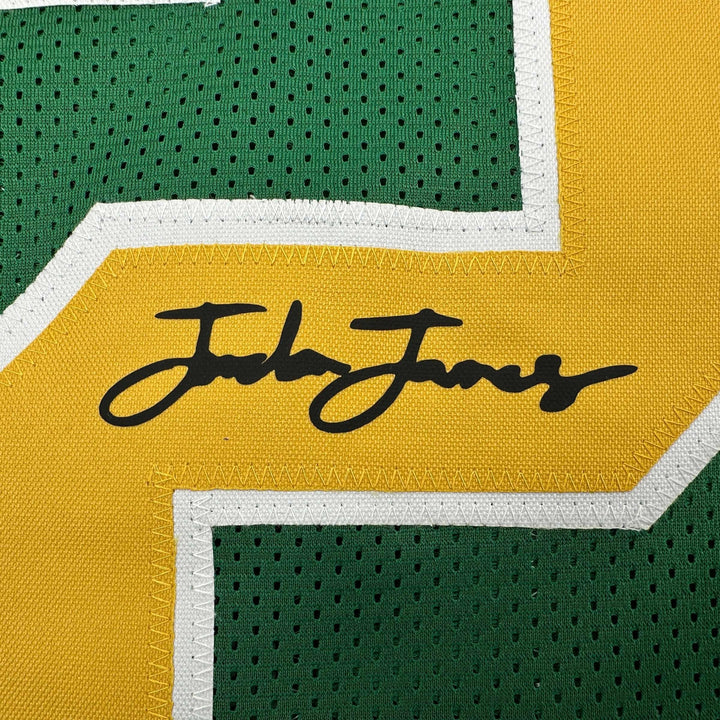 Facsimile Autographed Jordan James Oregon Green Reprint Jersey Size Men's XL