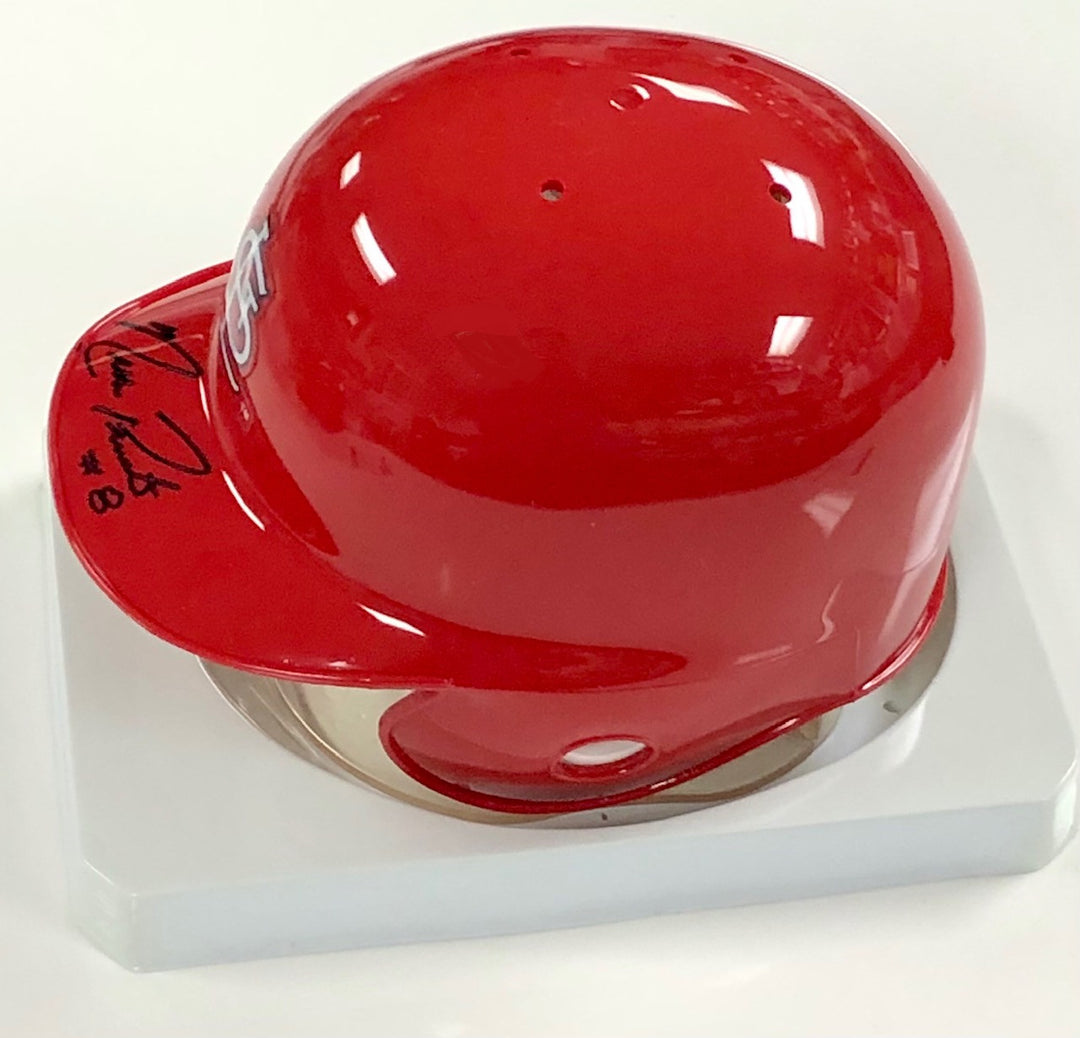 Nick Punto autograph signed St Louis Cardinals mini helmet PSA/DNA Witness COA