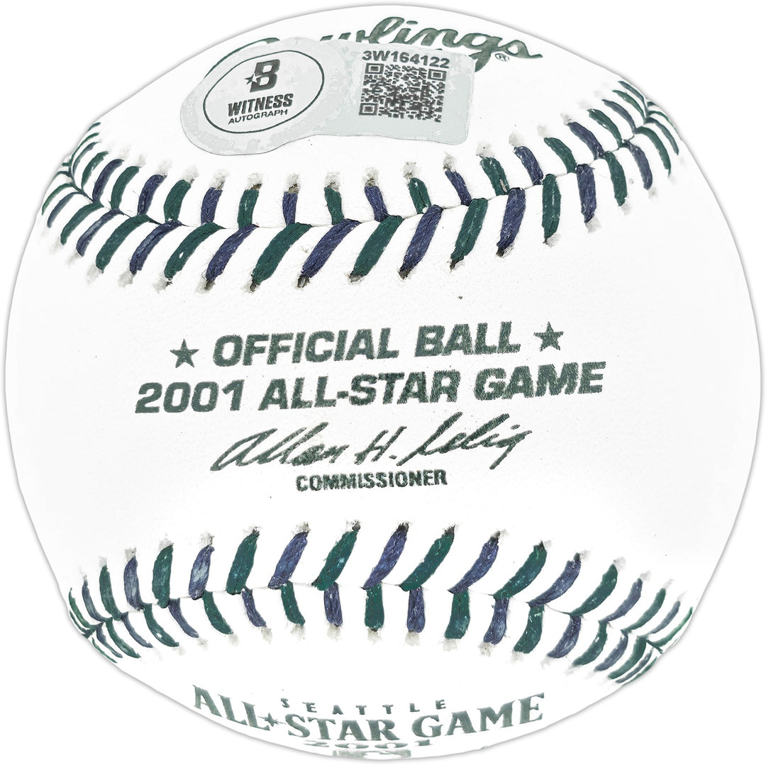 Edgar Martinez Auto Official 2001 ASG Logo MLB Game Baseball Mariners Beckett