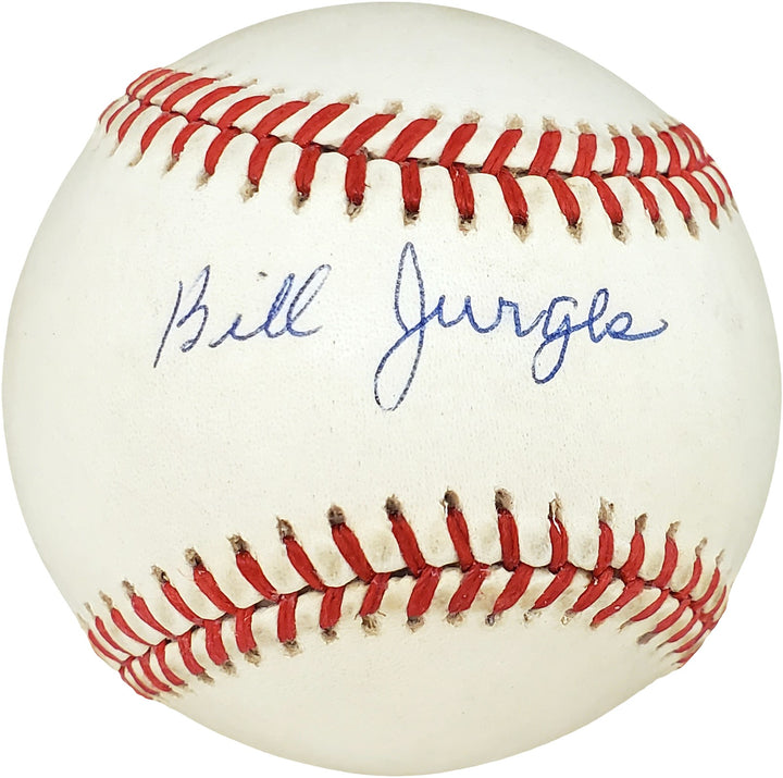 Bill Jurges Signed Official NL Baseball Chicago Cubs, New York Giants PSA/DNA