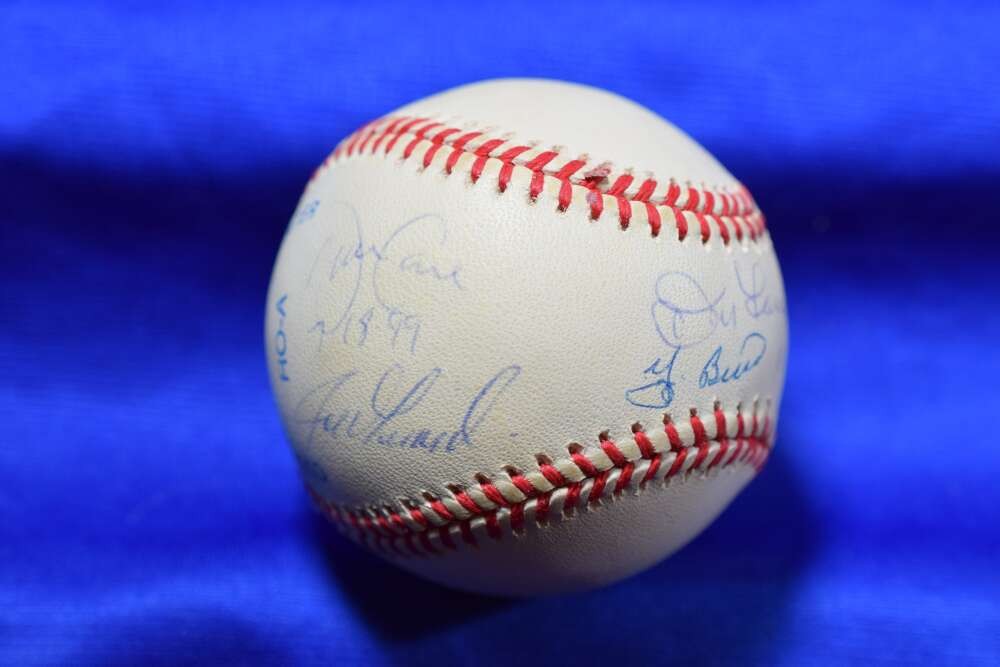 Cone Giradi Larsen Berra Wells Posada PSA DNA  American League  Baseball Signed