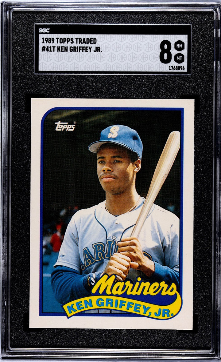 Ken Griffey, Jr. 1989 Topps Traded Rookie Card (RC) #41T- SGC Graded 8 NM-MT